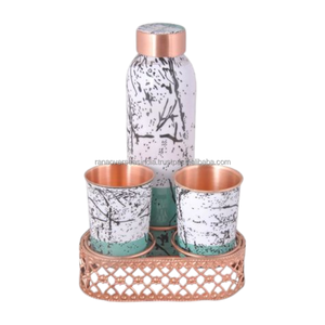 Elegante botella de cobre y juego de vidrio con impresión de esmalte Muestra gratis Ideal para cualquier evento Disponible en múltiples tamaños y estilos - Product Image 6