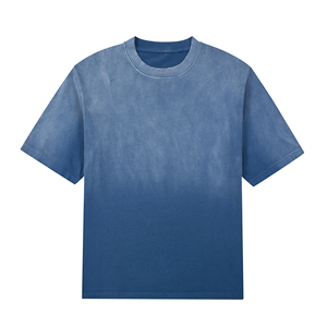 เสื้อยืดแขนสั้นผู้ชาย ลายมัดย้อม คอกลม ทรงปกติ สวมใส่สบาย ผ้าถัก 100% คอตตอน เป็นมิตรกับสิ่งแวดล้อม ระบายอากาศได้ดี สีขาวเทาล้วน - Product Image 5