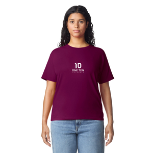 Camiseta de Mujer Color Granate, Algodón Suave, Informal, Manga Corta, Cómoda, Básica, Ropa de Moda, Venta al Por Mayor Personalizada - Product Image 2