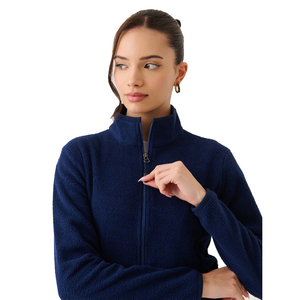Ladies Polar Fleece Jacket 300 GSM Cozy Breathable Stand Collar Full Zip Winter Outdoor Sports Travel Workwear Soft <b>Thermal</b> - Product Image 3