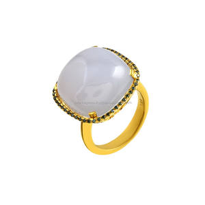 แหวนหินหลากสีประดับ925แข็งหรูหราทำจากเงินสเตอลิงประดับหินประดับอัญมณีสำหรับเป็นของขวัญแต่งงาน - Product Image 6