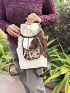 Mochila de piel de vaca auténtica de gran capacidad, bolsos de estilo occidental, bolsos de viaje, Bolso multiusos Unisex, producto a granel al por mayor - Product Image 5