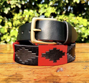 Cinturones de Cuero Genuino de Vaca Hechos a Mano, Duraderos, con Diseño Bordado, Cinturón Polo Personalizado y Colorido, Estilo Único para Hombre, Oferta Especial - Product Image 4