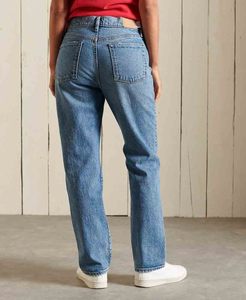 Pantalon cargo baggy taille haute personnalisé en gros, jean bleu délavé vintage, jean cargo en denim à jambe large pour femme - Product Image 2