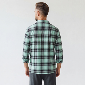 Men's Flannel Night <b>Shirt</b> Button Down <b>Plaid</b> Sleep Top Winter Wear Flannel Night Top Full Sleeve Nightwear <b>Shirt</b> Men <b>Plaid</b> Top - Product Image 3