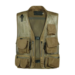 Gilet de chasse d'hiver unisexe GRACE SIGN avec logo personnalisé, multi-poches, imperméable, coupe-vent, respirant, camouflage, pour l'extérieur - Product Image 3