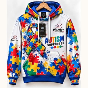 เสื้อฮู้ดดี้สีดำแบบสปอร์ต ยี่ห้อ Ziakot Industry ผลิตตามสั่ง ขายส่งโดยตรง - Product Image 4