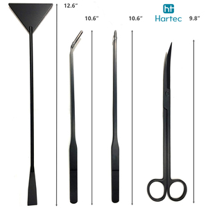 Juego de Herramientas de Acuicultura de Acero Inoxidable de Precisión, Tijeras para Recortar Plantas Acuáticas, Pinzas, Herramienta para Aplanar el Sustrato - Product Image 2
