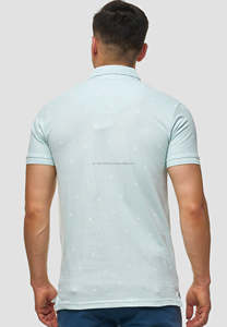 Chemise de golf personnalisée 100% coton polos de golf vierges pour hommes t-shirts polo avec impression graphique et logo brodé pour hommes à bas prix - Product Image 2