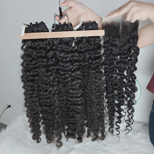 Meilleures ventes : Mèches de cheveux naturels de haute qualité, Ondulation italienne, Livraison rapide, Ondulation droite, Ondulation italienne, Cheveux vietnamiens - Product Image 4