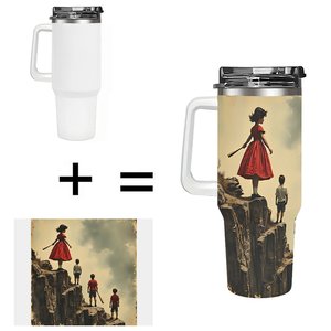 40oz <b>Large</b> Stainless Steel Tumbler With Custom Design For Outdoor Use - Product Image 1