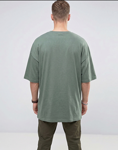 T-shirts Homme 100% Coton Coupe Oversize Épaules Tombantes 240 GSM Vente en Gros Tenue Décontractée Tee-shirt Homme Épaules Tombantes Personnalisé Style Urbain - Product Image 2
