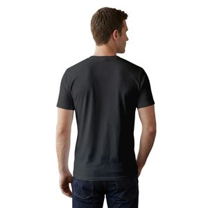 Camiseta de algodón con cuello en V para hombre, manga corta, básica, informal, para fabricantes de ropa de marca privada, venta al por mayor OEM - Product Image 2
