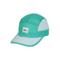 Gorra de Running Negra de 5 Paneles, Secado Rápido, Perforada con Láser, Sin Estructura, Personalizable, Transpirable y de Secado Rápido