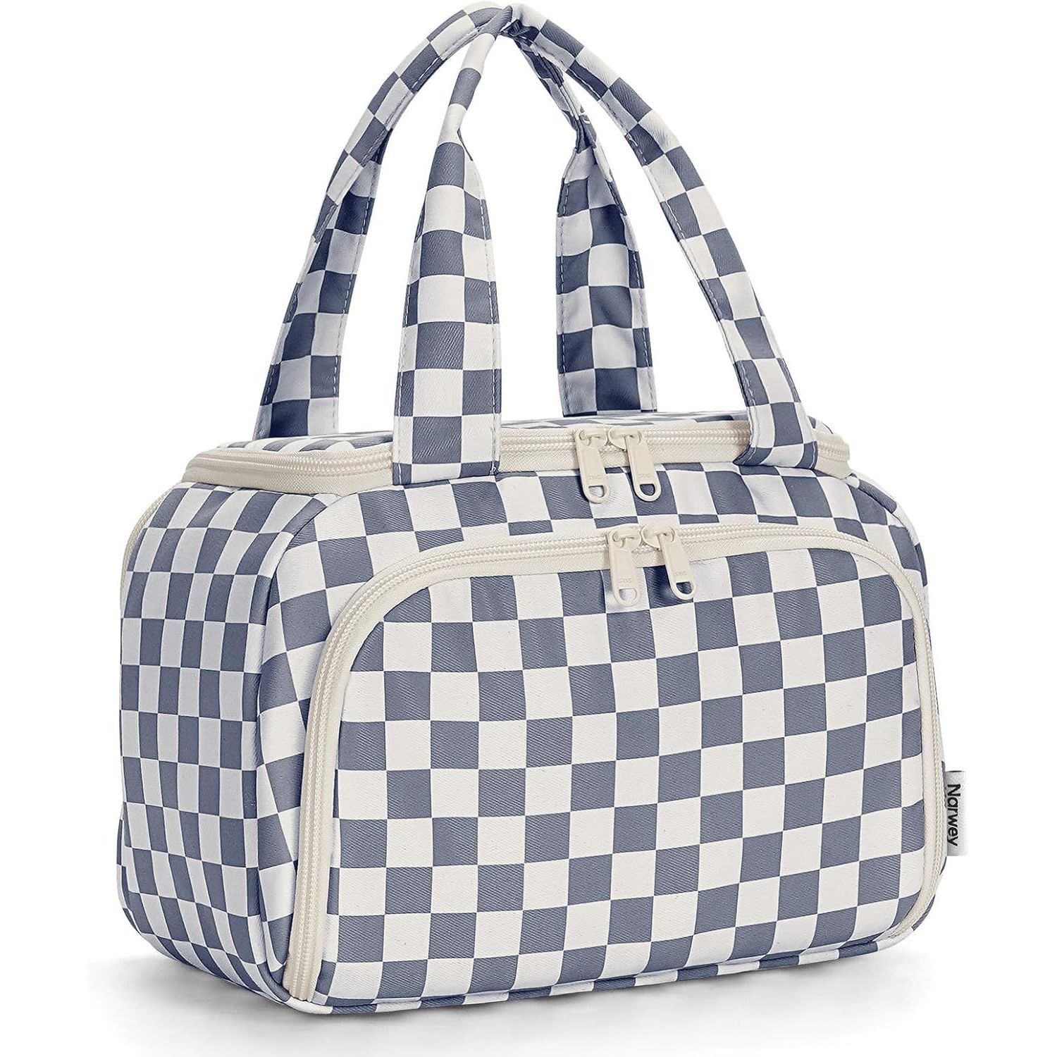 Greyish Blue Checkerboard Color