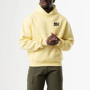 Nuevas Sudaderas con Capucha Lisas de Talla Grande para Hombre, Estilo Casual, Hechas de Algodón, Sudaderas con Capucha Lisas de Talla Grande para Hombre - Product Image 4