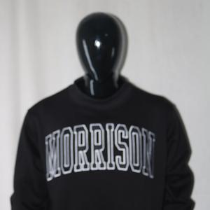 Sudadera MORRISON con cuello simulado, 450 GSM, nombre personalizado, bordado en aplique, corte holgado, 100% algodón, felpa francesa. - Product Image 2