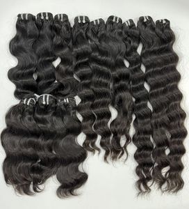 Extensions de cheveux naturels indiens bruts de qualité supérieure, 30 pouces, noir naturel, trame simple, qualité salon, pointes douces et saines - Product Image 1