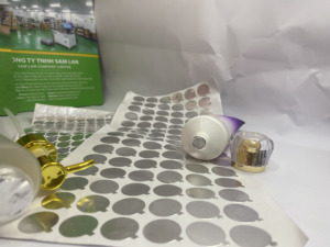 High Quality Custom Designed SAM LAN Two Piece Die Cut Heat Induction Seal Liner PE/Composite <b>Bottle</b> Lid Aluminium Foil - Product Image 6