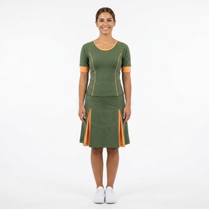 Uniformes de Animadoras 2026 de Tres Colores con Bloques de Color Intensos y Marca del Equipo para Equipos de Competición OEM - Product Image 6