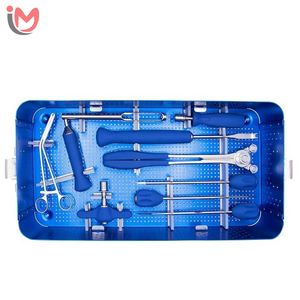Juego de Instrumentos Quirúrgicos Ortopédicos de Acero Inoxidable para Cirugía de Columna Vertebral, con Tornillos Pediculares Manuales y Canulados, Reutilizables, OEM, Venta al Por Mayor - Product Image 3