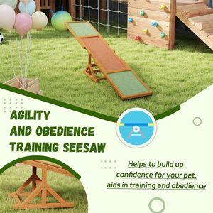 Rampa de Agilidad para Perros y Balancín para Mascotas, Equipo de Entrenamiento de Obstáculos para Ejercicio Canino - Product Image 4