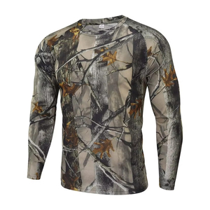 Chemise d'été à manches longues respirante et à séchage rapide pour la chasse et la pêche, camouflage cerf, polyester et coton, coupe unisexe, Upland - Product Image 2