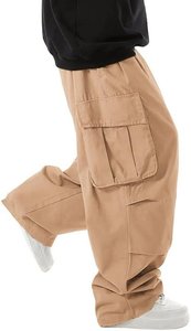 Pantalon cargo pour homme avec logo personnalisé, doublure en polaire convertible, protection solaire UPF 50, coupe ample, multi-poches, service OEM - Product Image 5