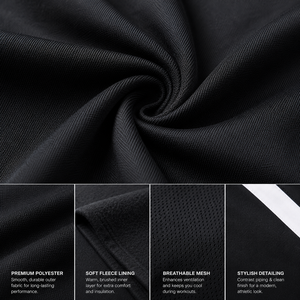 Survêtements d'échauffement personnalisés X Sports City pour hommes, entièrement zippés, séchage rapide, légers, décontractés, style streetwear, pour l'automne, avec détails latéraux - Product Image 4
