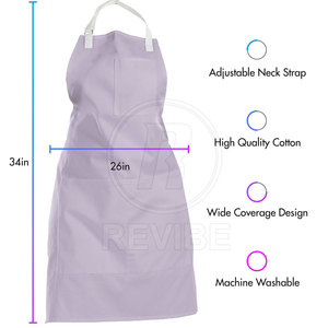 Soft Cotton <b>Kitchen</b> <b>Apron</b> Comfortable Cooking Baking Home <b>Kitchen</b> Daily Use Protection Wear <b>Kitchen</b> <b>Apron</b> - Product Image 4