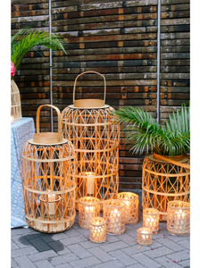 Handwoven Rattan <b>Lantern</b> Rustic Natural Materials Stylish Design Eco Friendly <b>Decorative</b> <b>Lantern</b> for Home Decor Bohemian Art - Product Image 3