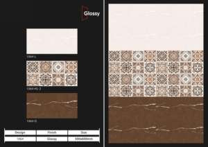 Carreaux muraux en céramique modernes à haute brillance 30x60 cm (12x24 pouces) – Revêtement mural décoratif pour salles de bain et cuisines élégantes - Product Image 2