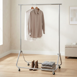 Mueble de Almacenamiento Moderno de Metal para Sala de Estar Shopee, Perchero de Barra Única con Altura Ajustable DIY - Product Image 2