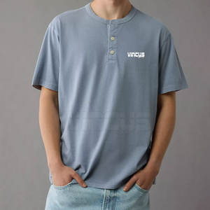 Nouveauté : Chemises Henley pour hommes fabriquées en usine, taille personnalisée, légères, dernière mode, confortables et durables - Product Image 3