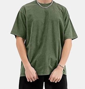 Camisas de hombre con lavado ácido, corte holgado, estilo streetwear, tela suave, ropa casual para hombre - Product Image 2