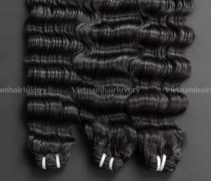 Extensions de cheveux 100% humains Remy vietnamiens en gros, trame unique, cheveux du Vietnam, extrémités super doublement tirées, directement du fournisseur - Product Image 2