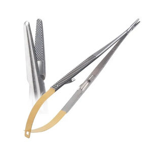 Pinza de sujeción de agujas TC de alta calidad, de acero inoxidable quirúrgico con resorte - Product Image 2