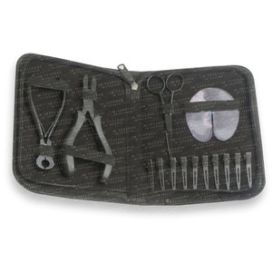 Premium Micro Ring <b>Beads</b> Tips Hair Extension Kit with Steel Stainless Pliers Hook <b>Needle</b> Tools Plastic Bag Packaging - Product Image 5