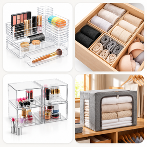 Home Storage Organizer Boxes Drawer Dividers Closet Storage Bins Kitchen Organization Dropshipping Sourcing Service - Product Image 4