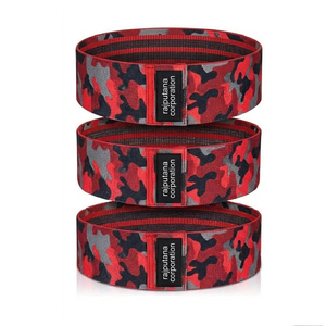 Rajputana Corporation Red Camo Resistance Hip Circle Bands Medium Elastic Fitness Training Hip Circle Resistance Bands Unisex - Product Image 1