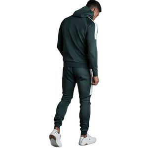 100% coton respirant tissu Jogging hommes survêtements tenue décontracté Logo personnalisé survêtements avec capuche pour hommes - Product Image 2