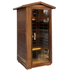Sauna de Madera de Cedro Rojo de Un Solo Uso para Interiores y Exteriores - Product Image 3