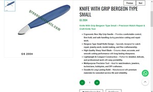 Cuchillo de Precisión Tipo Bergeon con Mango Pequeño, Herramienta de Corte para Reparación de Relojes, Herramienta Manual para Joyería | N.º de artículo GS-2004 - Product Image 3