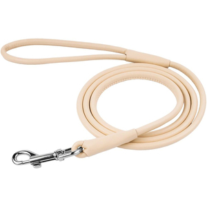 Wholesale Custom Color Leather Dog Leash Solid Pattern Walking <b>Training</b> Leather Dog Leash Leather Leash For German Shepherd Dog - Product Image 3