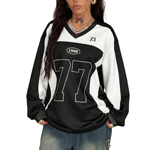 Jersey de Fútbol Americano de Diseño Personalizado, Uniforme de Equipo OEM, Camiseta Deportiva Transpirable de Manga Larga, Proveedor Mayorista - Product Image 5