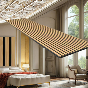 Panneaux acoustiques écologiques en PET au design moderne, motif damassé, absorption acoustique légère haute densité, appartement, salon, chambre à coucher - Product Image 1