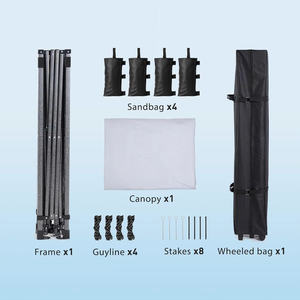 Portable Single Layer Four-Season Extended Tent with One Bedroom for <b>Camping</b> Weddings & Events - Product Image 6