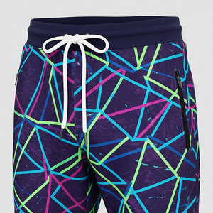 Nouveaux pantalons de jogging imprimés pour hommes, coupe slim, taille à cordon, pour le sport - Product Image 5