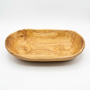 Bol à pâte rustique en bois fait main, bord en écorce de bois de manguier, bol décoratif pour centre de table de ferme, fournitures en gros - Product Image 2