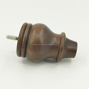 Pata de Sofá Redonda de Madera Maciza Antigua, Pata de Mueble de Madera Torneada con Perno para Cama y Comedor, para Muebles de Hospital Clásicos - Product Image 4